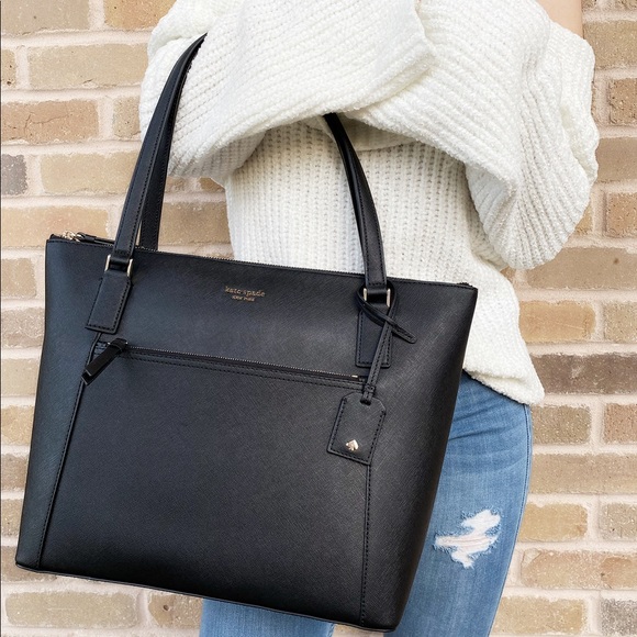 Gaby’sBags👜💕-Kate spade large tote black - Picture 2 of 5